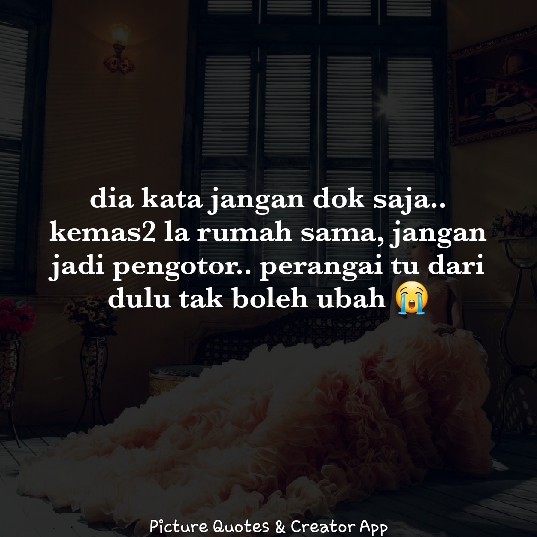 Dah la masa saya bersalin tak pernah masuk tegok lepas tu boleh dia