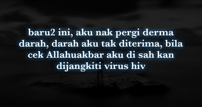 Allahuakbar dengan badan terketar2 sampai di hospital 